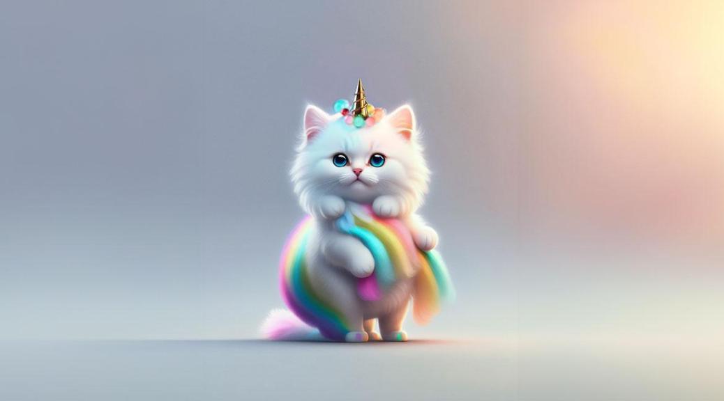 Cute cat print by Beranger